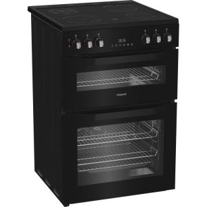 Hotpoint HDE6VDB1 Electric Double Cooker 60CM - 75L / 38L with Multiflow