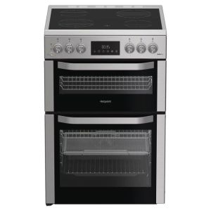 Hotpoint HDE6VDCASX Electric Double Cooker 60CM  with Air Fry - Inox