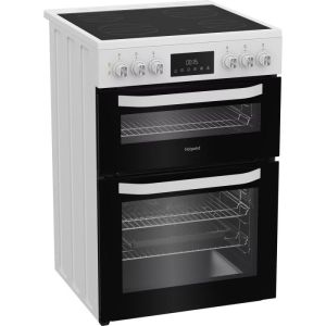Hotpoint HDE6VDW Electric Double Cooker 60CM - 75L / 38L - White