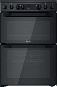 Hotpoint HDM67V9CMB Black 60Cm Cooker Double Oven