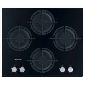 Hotpoint HGS61SBK 60Cm Gas On Glass Hob