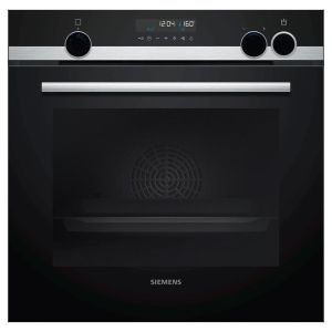 Siemens HR578G5S6B Single Oven with activeClean Black with steel trim