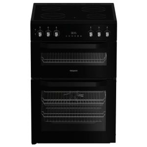 Hotpoint HTE6VDCB1 Electric Twin Cooker 60CM - Black