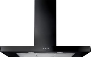 Rangemaster UNBHDS110BL/ 105190 Flat Black 110cm Chimney Hood
