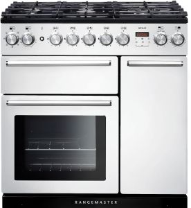 Rangemaster NEX90DFFWH/C 106140 Nexus Range Cooker- 90cm Duel Fuel in White