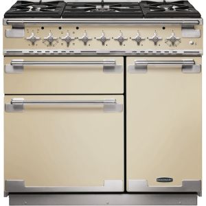 Rangemaster ELS90DFFCR/ 108440 Elise 90cm Dual Fuel Range Cooker In Cream