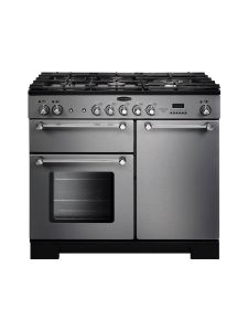 Rangemaster KCH100NGFSS/C Kitchener 100cm Gas Range Cooker 111930 Stainless Steel and Chrome