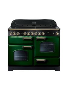 Rangemaster CDL110ECRG/B Classic Deluxe 110cm Ceramic Range 114120 Green and Brass