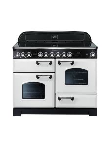 Rangemaster CDL110ECWH/C Classic Deluxe 110cm Ceramic Range 114150 White and Chrome