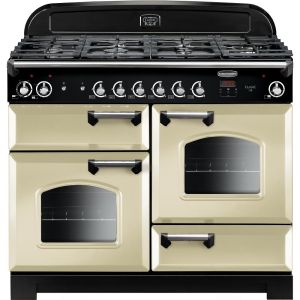 Rangemaster CLA110DFFCR/C 116790 Classic 110cm Duel Fuel Cooker Cream and Chrome