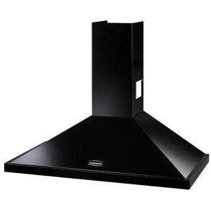 Rangemaster LEIHDC110BB/ 89310 Classic 110cm Chimney Hood Black and Brass No Rail