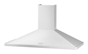 Rangemaster RMHDC110WC/ 89370 - 110cm  Cooker Hood White &amp; Chrome No Rail