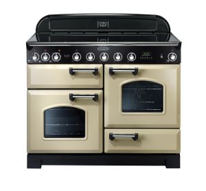 Rangemaster CDL110EICR/C - 110cm Classic Deluxe Induction Range 90390 Cream and Chrome