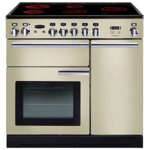 Rangemaster PROP90ECCR/C 91820 Professional Plus 90 Electric Ceramic Range Cooker in Cream/Chrome