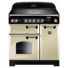 Rangemaster CLA90ECCR/C 117430 Classic 90cm Ceramic Range Cooker in Cream and Chrome