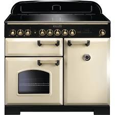 Rangemaster CDL100EICR/B - 100cm Classic Deluxe Induction Range 115580 Cream and Brass