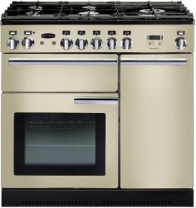 Rangemaster PROP90NGFCR/C 91920 Professional Plus 90 Gas Range in Cream/Chrome