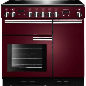 Rangemaster PROP90ECCY/C 91840 Professional Plus 90 Electric Ceramic Range Cooker in Cranberry