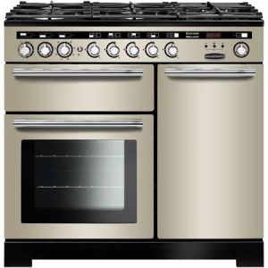 Rangemaster EDL100DFFIV/C 100cm Duel Fuel Encore Deluxe Range Cooker 117240 Ivory and Chrome
