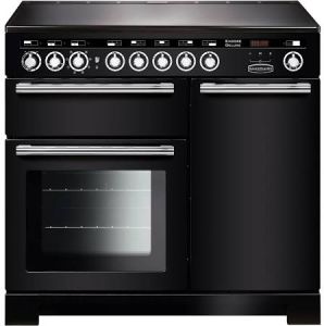Rangemaster EDL100EIBL/C 100cm Induction Encore Deluxe Range Cooker 117340 Black and Chrome