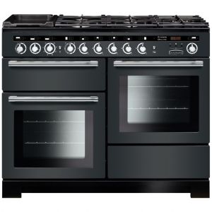 Rangemaster EDL110DFFSL/C 110cm Duel Fuel Encore Deluxe Range Cooker 117270 Slate and Chrome