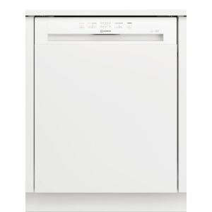 Indesit I3BL626UK White Semi Integrated Dishwasher, 14 Place Settings