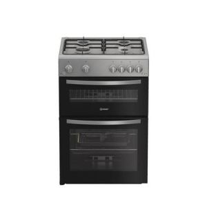 Indesit IDG6GS Gas Double Cooker 60CM - 72L / 32L with Auto Ignition