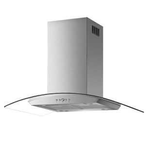 Cata UBSCG90SS 90cm Stainless Curved Glass Hood