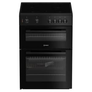 Indesit IT60V9KMBUK Electric Twin Cooker - Fan Oven - Black