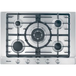 Miele KM2032 750mm wide, 5 zone gas hob with mono wok