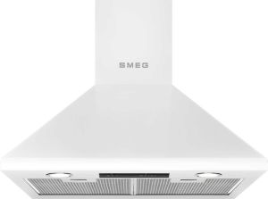 Smeg KSED65BE White Chimney Cooker Hood 