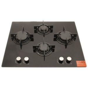 Cata UBGHJ608LPG 64cm Black Glass 4 Burner LP Gas Hob