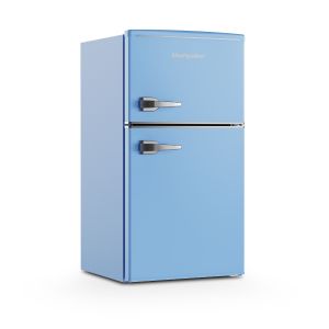 Montpellier MAB2035EPB 48cm Undercounter Mini Retro Fridge Freezer Pastel Blue