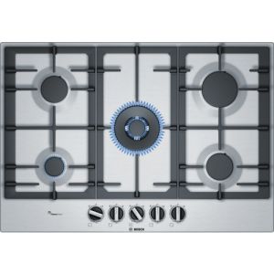 Bosch PCQ7A5B90 75cm 5 Burner Gas Hob - Stainless steel
