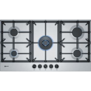 Neff T29DS69N0 90cm 5 burner 5.0kW Wok burner Cast Iron supports FlameSelect star layout