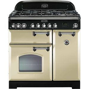 Rangemaster CDL90DFFCR/C 80940 Classic Deluxe 90cm Dual Fuel Range Cooker