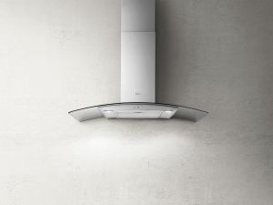 Elica REEF-A-90 Reef A stainless steel/curved glass 900mm