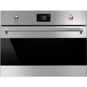 Smeg SF4390MCX Stainless/Black 45High Combi Oven