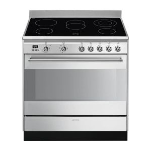 Smeg SUK91CMX9 The Smeg SUK91CMX9 range cooker from Smeg offers a massive 115 litre multifunction ov