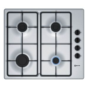 Neff T26BKP6N0 60cm, 4 burners, 2 Cast iron finish supports, new standard sword dials, Side control