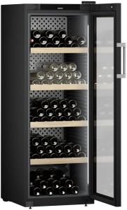 Liebherr Grandcru WPBLI5031 Freestanding Wine Cooler - Black / Glass Door - F Rated