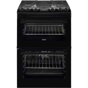 Zanussi ZCK66350BA Dual Fuel 60cm Double Oven 