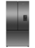 Fisher_Paykel RF540ANUB6 Fridge Freezer French Door 900mm, Recessed Handle, Black Steel - Ice & Wate