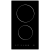 Cata CUL30TC 30cm Black Domino 2 Zone Ceramic Hob with 15min Timer