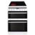 Amica AFC6550WH 60cm double oven, 4 x cer zone, top 44 ltr,CL, bottom 67 ltr, CL, TC prog, white