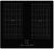 Cata ICONFLEX60F 60cm Black 4 Zone Flex Induction Hob Slider Controls