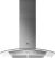 Aeg DTB3953M 90cm Curved Glass Wall Chimney Hood, Mecanical Push Buttons, LED Lighting