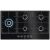Aeg HKB95820NB 90cm Flamelight, Gas On Glass Hob, StepPower printed on glass, 5 Burners including L