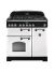 Rangemaster CDL90DFFWH/C 113550 Classic Deluxe 90cm Dual Fuel Range Cooker White and Chrome
