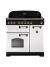 Rangemaster CDL90EIWH/B 113740 Classic Deluxe 90cm Induction Range Cooker White and Brass